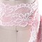 Light Pink Wide Stretch Floral Elastic Lace Trim 2.5 Inch Wide Soft Stretch Lace 2 Yards